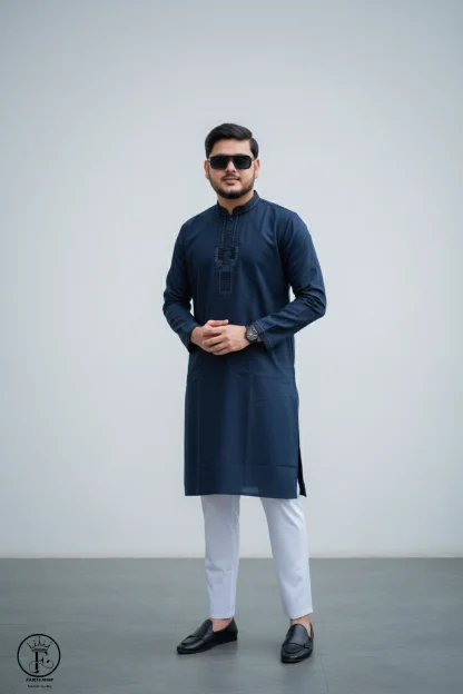 ✨ Premium Cotton Embroidered Punjabi ✨