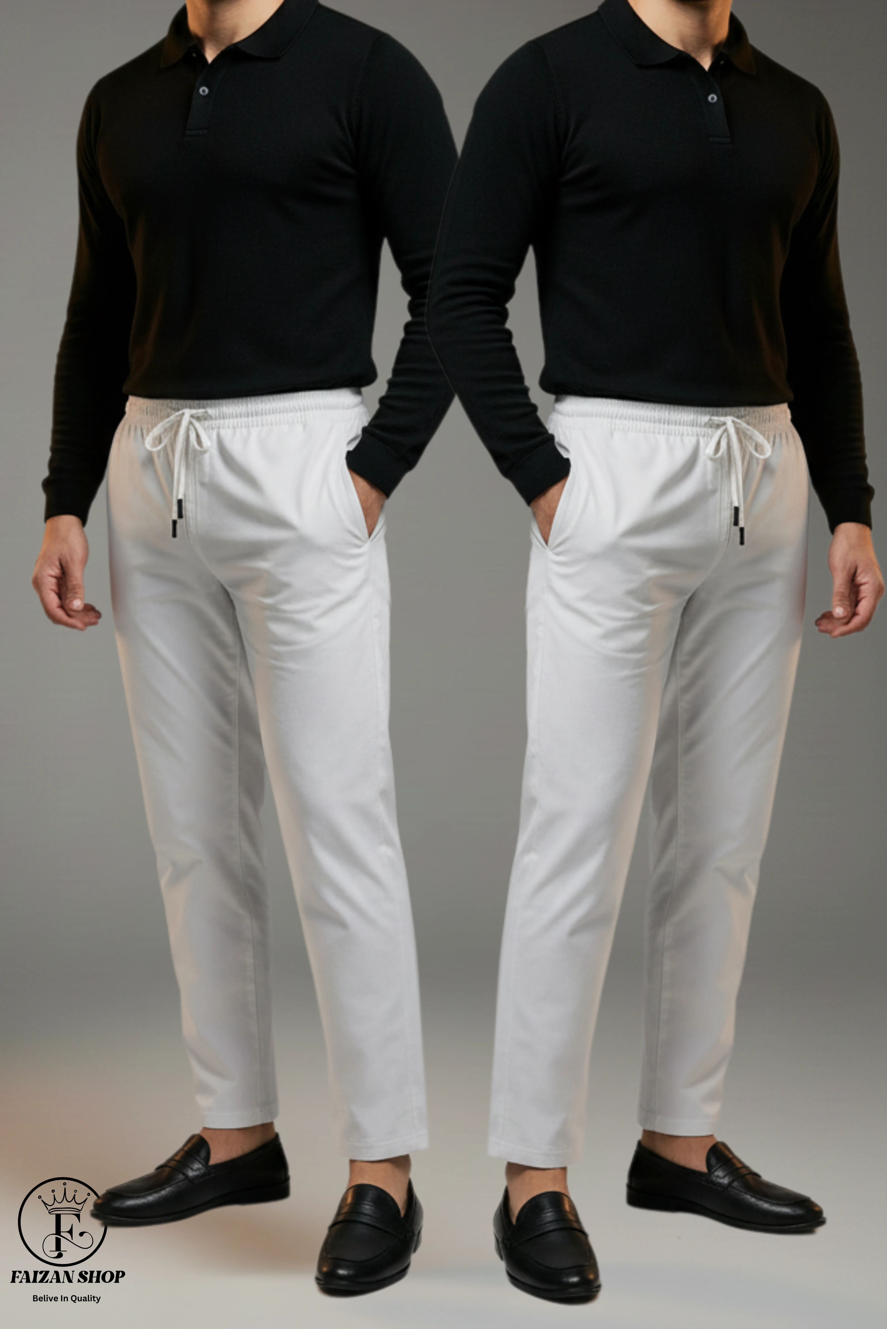 🕊️ মিডিয়াম ফিটিং সাদা কম্বো 🤍